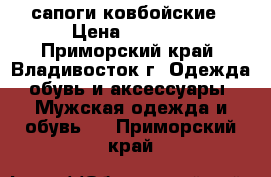 сапоги ковбойские › Цена ­ 4 000 - Приморский край, Владивосток г. Одежда, обувь и аксессуары » Мужская одежда и обувь   . Приморский край